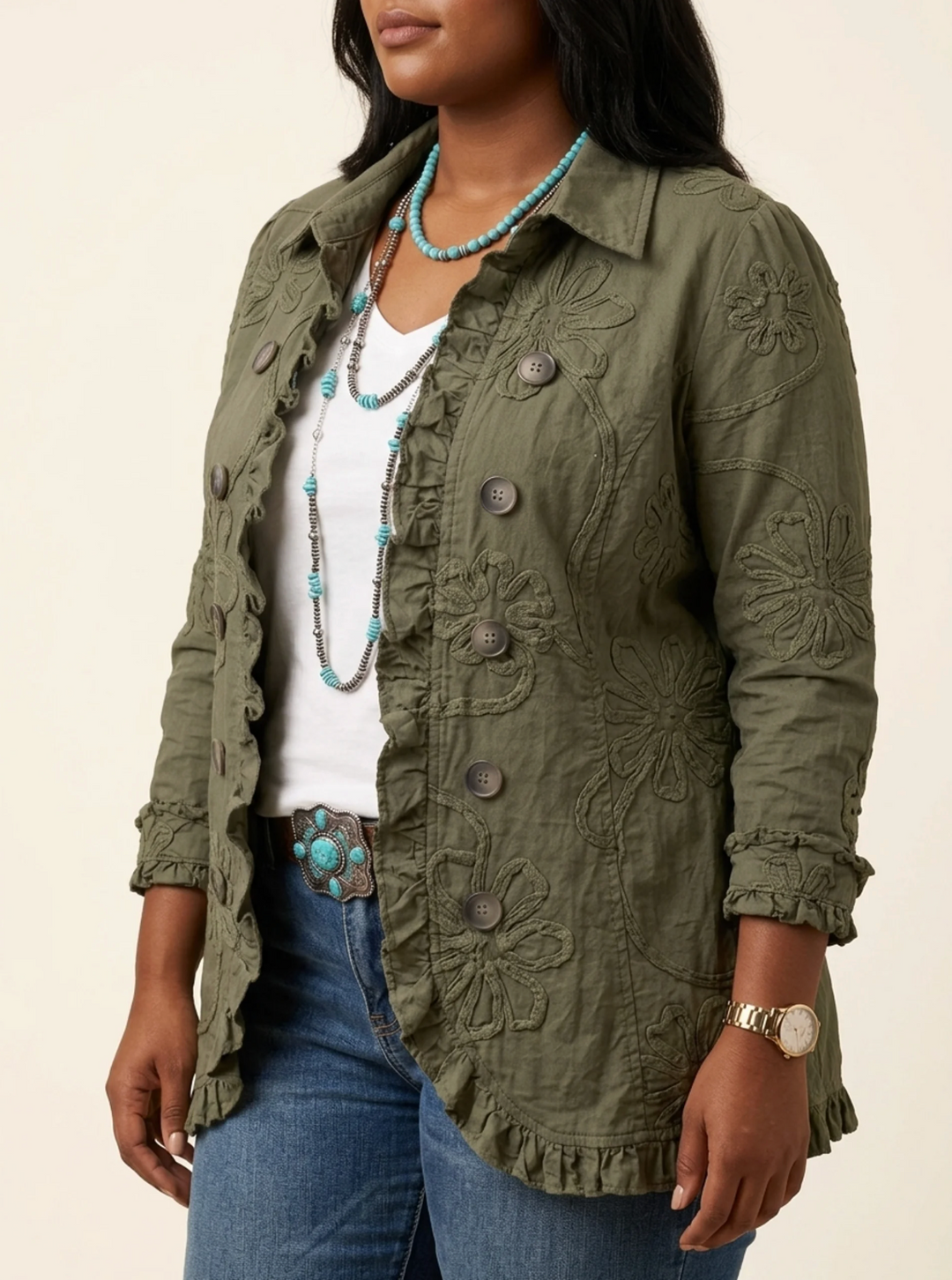 The Aria - Ruffled Jacket