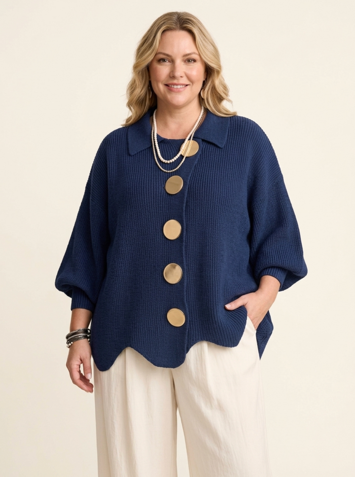 The Isadora — Oversized Button Cardigan