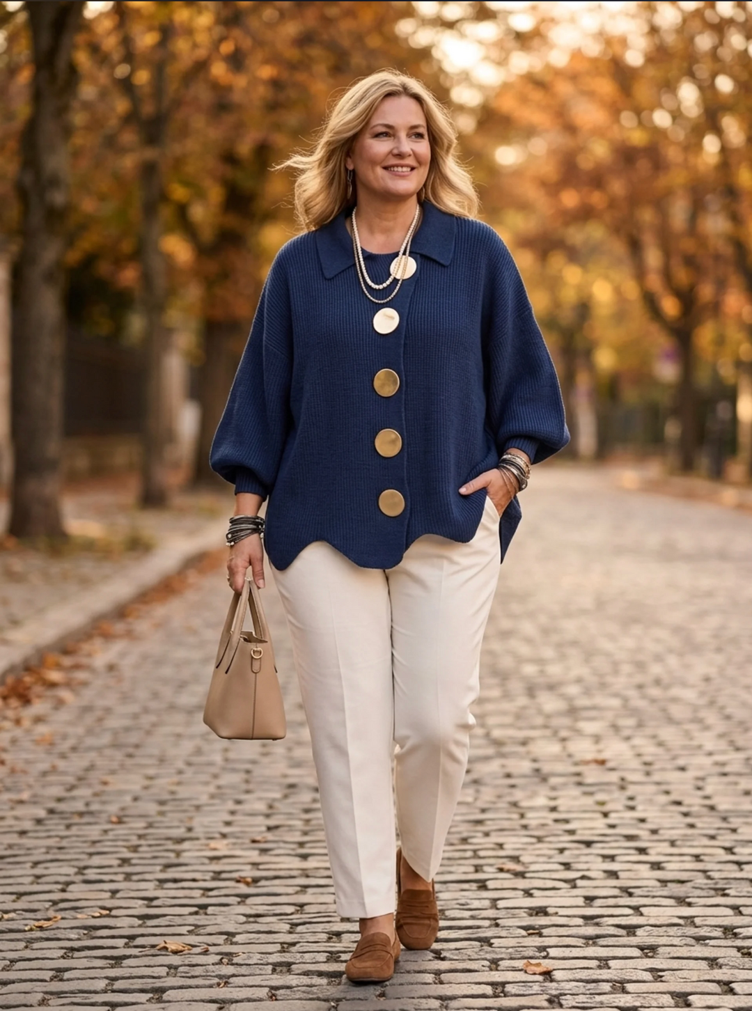 The Isadora — Oversized Button Cardigan