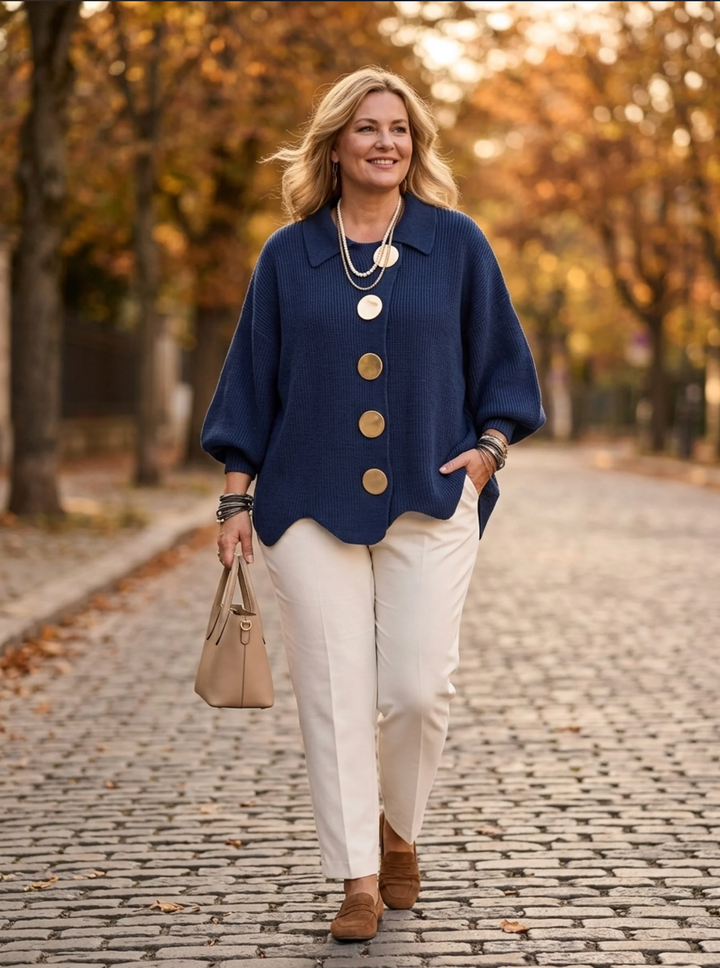 The Isadora — Oversized Button Cardigan