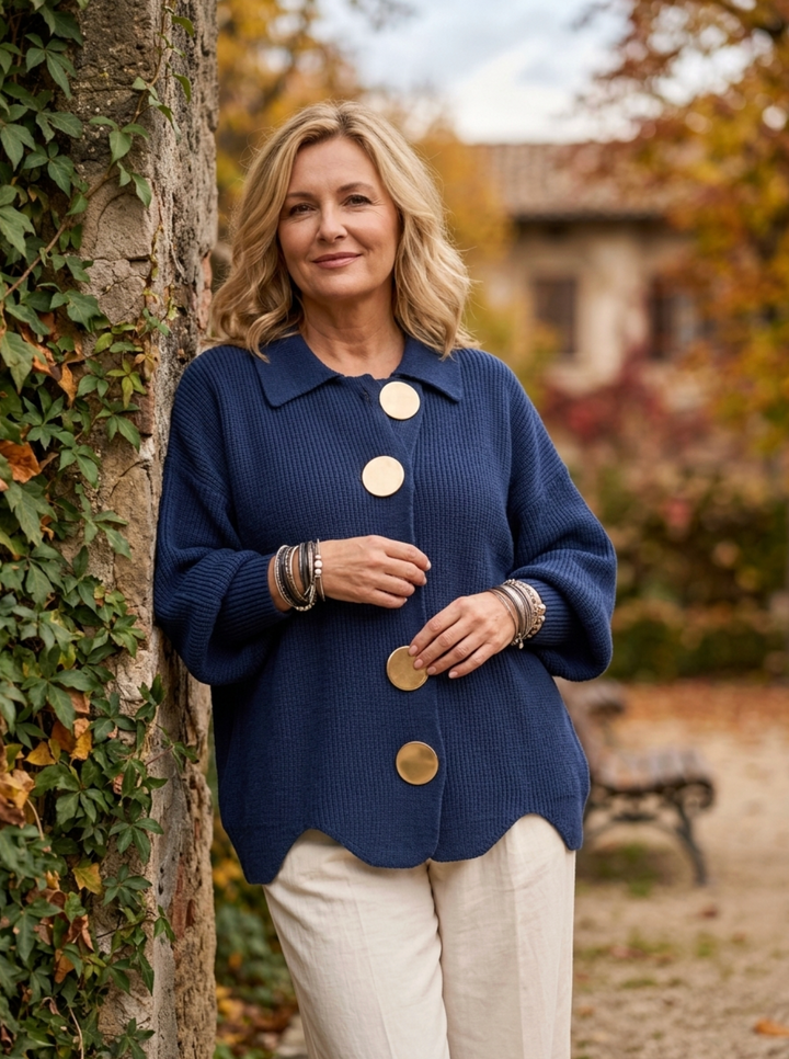The Isadora — Oversized Button Cardigan