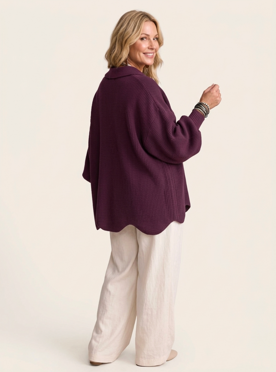 The Isadora — Oversized Button Cardigan