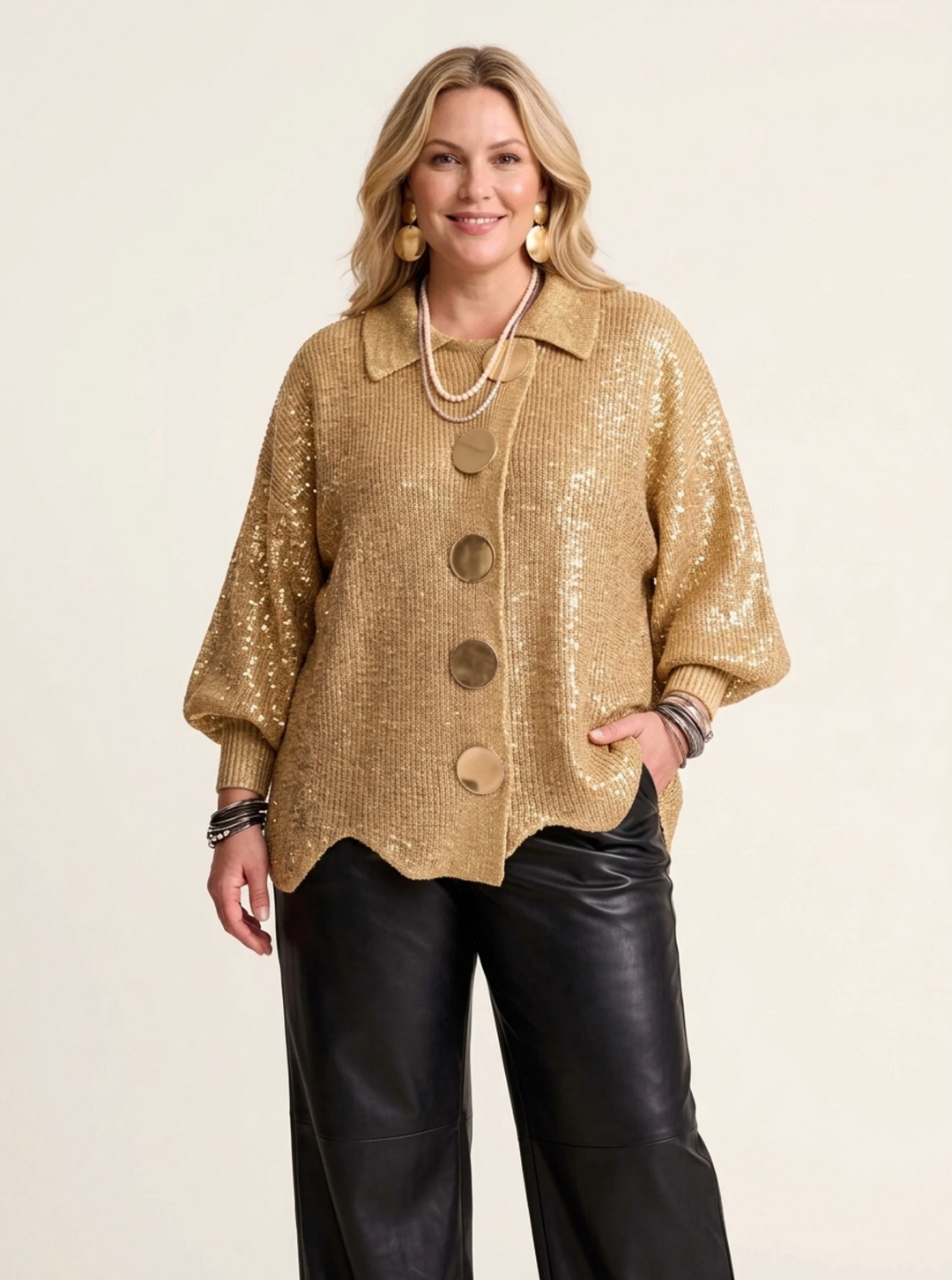The Isadora — Oversized Button Cardigan